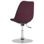 Drehbare Esszimmerstühle 4 Einheiten lila Stoff von vidaXL, Essstühle - Ref: Foro24-338333, Preis: 279,81 €, Rabatt: %