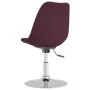 Swivel dining chairs 4 units purple fabric by vidaXL, dining chairs - Ref: Foro24-338333, Price: 275,57 €, Discount: %