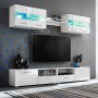 TV-Wohnzimmerschrank mit strahlend weißen LED-Leuchten, 5-teilig von vidaXL, TV-Möbel - Ref: Foro24-246027, Preis: 364,67 €, ...