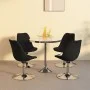 Drehbare Esszimmerstühle, 4 Einheiten, schwarzer Stoff von vidaXL, Essstühle - Ref: Foro24-338327, Preis: 309,82 €, Rabatt: %