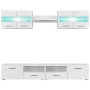 TV-Wohnzimmerschrank mit strahlend weißen LED-Leuchten, 5-teilig von vidaXL, TV-Möbel - Ref: Foro24-246027, Preis: 364,67 €, ...