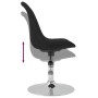 Swivel dining chairs 4 units black fabric by vidaXL, dining chairs - Ref: Foro24-338327, Price: 313,81 €, Discount: %