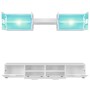 TV-Wohnzimmerschrank mit strahlend weißen LED-Leuchten, 5-teilig von vidaXL, TV-Möbel - Ref: Foro24-246027, Preis: 364,67 €, ...
