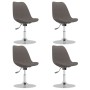 Drehbare Esszimmerstühle 4 Einheiten aus dunkelgrauem Stoff von vidaXL, Essstühle - Ref: Foro24-338317, Preis: 325,87 €, Raba...