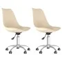 Swivel dining chairs 2 units cream fabric by vidaXL, dining chairs - Ref: Foro24-338359, Price: 129,40 €, Discount: %
