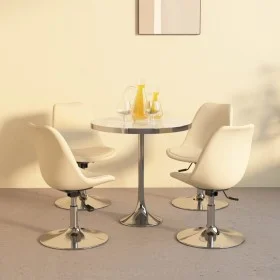 Swivel dining chairs 4 units cream fabric by vidaXL, dining chairs - Ref: Foro24-338337, Price: 254,35 €, Discount: %