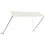 Cremefarbene, einziehbare Markise mit LED 350x150 cm von vidaXL, Markisen - Ref: Foro24-145926, Preis: 64,40 €, Rabatt: %