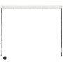 Cremefarbene, einziehbare Markise mit LED 350x150 cm von vidaXL, Markisen - Ref: Foro24-145926, Preis: 64,40 €, Rabatt: %