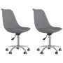 Drehbare Esszimmerstühle, 2 Einheiten, hellgrauer Stoff von vidaXL, Essstühle - Ref: Foro24-338341, Preis: 115,89 €, Rabatt: %