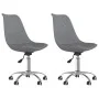 Swivel dining chairs 2 units light gray fabric by vidaXL, dining chairs - Ref: Foro24-338341, Price: 114,12 €, Discount: %