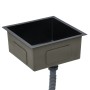 Handgefertigte Küchenspüle aus schwarzem Edelstahl von vidaXL, Sinkt - Ref: Foro24-145083, Preis: 117,20 €, Rabatt: %