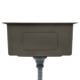 Handgefertigte Küchenspüle aus schwarzem Edelstahl von vidaXL, Sinkt - Ref: Foro24-145083, Preis: 117,20 €, Rabatt: %