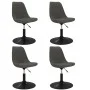 Drehbare Esszimmerstühle, 4 Einheiten, dunkelgrauer Samt von vidaXL, Essstühle - Ref: Foro24-338373, Preis: 298,11 €, Rabatt: %