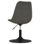 Drehbare Esszimmerstühle, 4 Einheiten, dunkelgrauer Samt von vidaXL, Essstühle - Ref: Foro24-338373, Preis: 302,98 €, Rabatt: %
