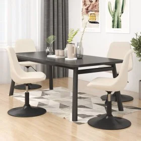 Swivel dining chairs 4 units cream velvet by vidaXL, dining chairs - Ref: Foro24-338389, Price: 288,36 €, Discount: %