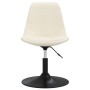 Swivel dining chairs 4 units cream velvet by vidaXL, dining chairs - Ref: Foro24-338389, Price: 265,18 €, Discount: %