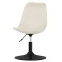 Drehbare Esszimmerstühle, 4 Einheiten, cremefarbener Samt von vidaXL, Essstühle - Ref: Foro24-338389, Preis: 288,13 €, Rabatt: %