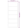 Puerta corredera ESG vidrio y aluminio negra 76x205 cm
