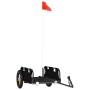 Fahrradanhänger aus Eisen und schwarzem Oxford-Stoff von vidaXL, Fahrradanhänger - Ref: Foro24-94164, Preis: 80,24 €, Rabatt: %