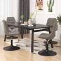 Drehbare Esszimmerstühle, 4 Stück, hellgraues Samtgewebe. von vidaXL, Essstühle - Ref: Foro24-338391, Preis: 231,50 €, Rabatt: %