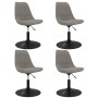 Drehbare Esszimmerstühle, 4 Stück, hellgraues Samtgewebe. von vidaXL, Essstühle - Ref: Foro24-338391, Preis: 231,50 €, Rabatt: %