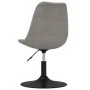 Drehbare Esszimmerstühle, 4 Stück, hellgraues Samtgewebe. von vidaXL, Essstühle - Ref: Foro24-338391, Preis: 266,66 €, Rabatt: %