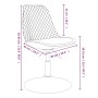 Sillas de comedor giratorias 4 unidades terciopelo gris claro by vidaXL, dining chairs - Ref: Foro24-338391, Price: 242,01 €,...