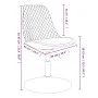 Sillas de comedor giratorias 4 unidades terciopelo gris claro de vidaXL, Sillas de comedor - Ref: Foro24-338391, Precio: 266,...