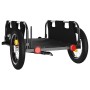 Fahrradanhänger aus Eisen und schwarzem Oxford-Stoff von vidaXL, Fahrradanhänger - Ref: Foro24-94164, Preis: 80,24 €, Rabatt: %
