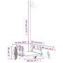 Fahrradanhänger aus Eisen und schwarzem Oxford-Stoff von vidaXL, Fahrradanhänger - Ref: Foro24-94164, Preis: 80,24 €, Rabatt: %