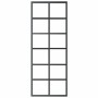Puerta corredera ESG vidrio y aluminio negra 76x205 cm