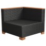 8-teiliges Gartenmöbel-Set und schwarze synthetische Rattankissen von vidaXL, Gartensets - Ref: Foro24-42758, Preis: 805,82 €...