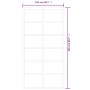 Puerta corredera ESG vidrio y aluminio negra 102x205 cm