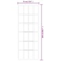Puerta corredera ESG vidrio y aluminio negra 76x205 cm