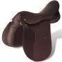 16" horse saddle and brown leather set 14 cm, 5 in 1 by vidaXL, Frames - Ref: Foro24-90646, Price: 202,86 €, Discount: %