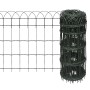 Cerca para césped de hierro recubierto en polvo 25x0,65 m by vidaXL, Garden edging and edging - Ref: Foro24-141074, Price: 89...
