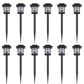 Solar lamp set 12 units with stakes 8.6x8.6x38 cm by vidaXL, Outdoor lighting - Ref: Foro24-41161, Price: 50,60 €, Discount: %