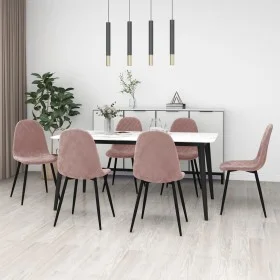 Esszimmerstühle 6 Einheiten rosa Samt von vidaXL, Essstühle - Ref: Foro24-3082885, Preis: 326,88 €, Rabatt: %