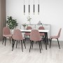 Esszimmerstühle 6 Einheiten rosa Samt von vidaXL, Essstühle - Ref: Foro24-3082885, Preis: 332,75 €, Rabatt: %
