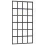 Puerta corredera ESG vidrio y aluminio negra 102x205 cm