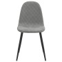 Drehbare Esszimmerstühle, 6 Stück, hellgrauer Samt von vidaXL, Essstühle - Ref: Foro24-3082881, Preis: 282,89 €, Rabatt: %