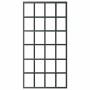 Puerta corredera ESG vidrio y aluminio negra 102x205 cm