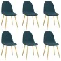 Esszimmerstühle 6 Einheiten aus blauem Samt von vidaXL, Essstühle - Ref: Foro24-3082869, Preis: 323,99 €, Rabatt: %