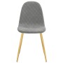 Swivel dining chairs 6 pcs light gray velvet by vidaXL, dining chairs - Ref: Foro24-3082870, Price: 327,32 €, Discount: %