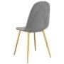 Drehbare Esszimmerstühle 6 Stk. hellgrauer Samt von vidaXL, Essstühle - Ref: Foro24-3082870, Preis: 327,32 €, Rabatt: %