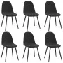 Esszimmerstuhl 6 Einheiten schwarzer Samt von vidaXL, Essstühle - Ref: Foro24-3082887, Preis: 324,68 €, Rabatt: %