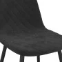 Dining chair set of 6 units in black velvet by vidaXL, dining chairs - Ref: Foro24-3082887, Price: 324,68 €, Discount: %