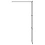 Mampara de ducha accesible vidrio ESG claro negro 80x195 cm