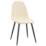 Dining chairs 6 units cream white velvet by vidaXL, dining chairs - Ref: Foro24-3082890, Price: 304,34 €, Discount: %