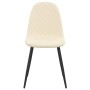 Dining chairs 6 units cream white velvet by vidaXL, dining chairs - Ref: Foro24-3082890, Price: 304,34 €, Discount: %